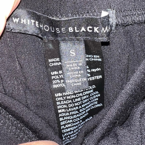 White House Black Market Tie-Front Wrap Beach/Swim Pants Black with Leg Slit Sm - Picture 7 of 15